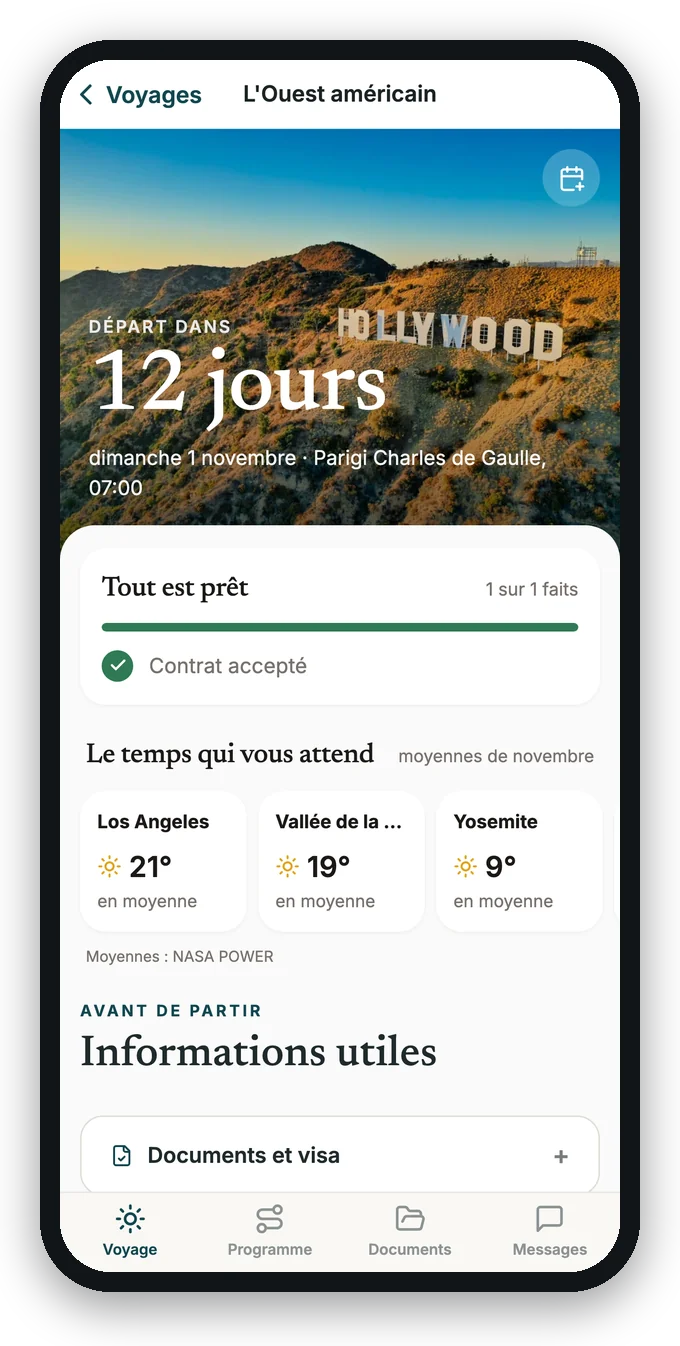 « Voyage » avant le départ : le compte à rebours et ce qui manque