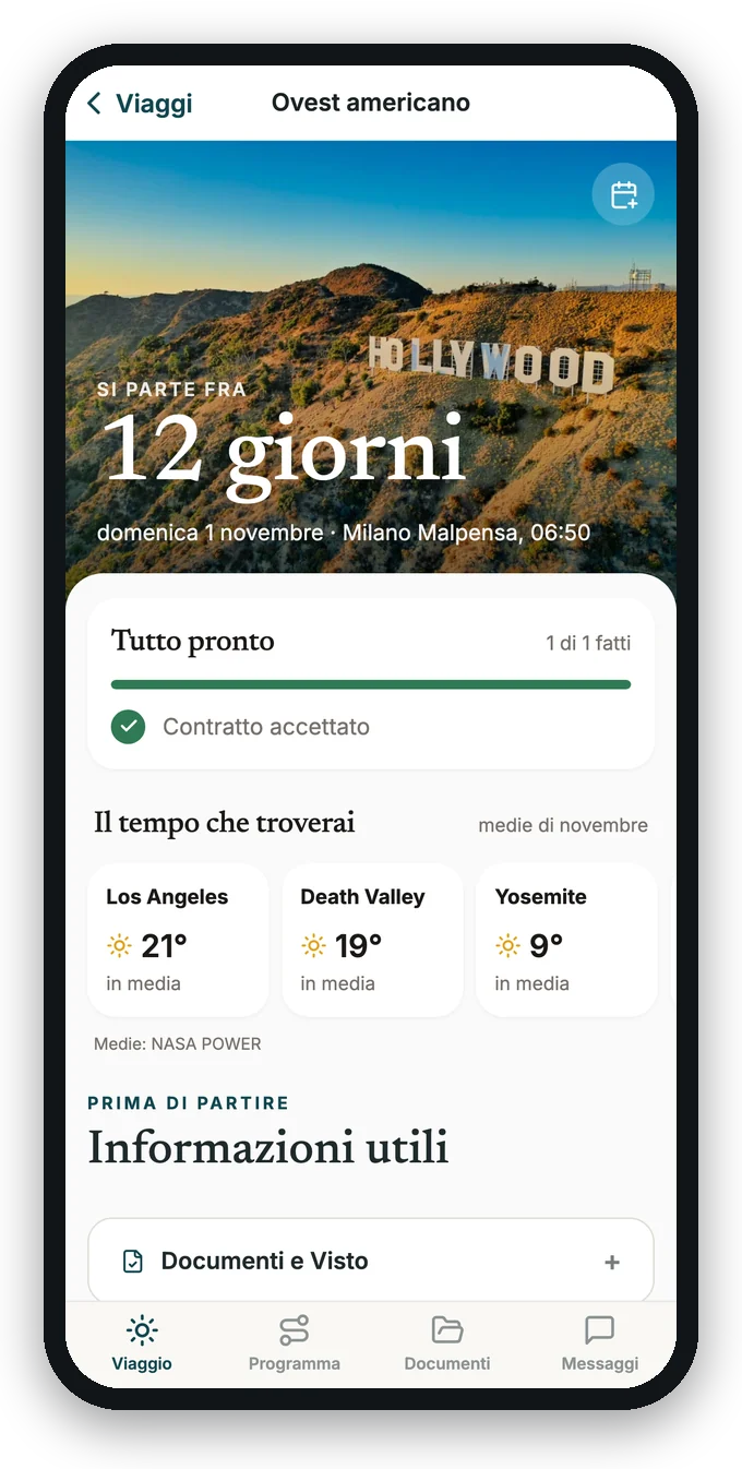 «Viaggio» prima della partenza: il conto alla rovescia e cosa manca