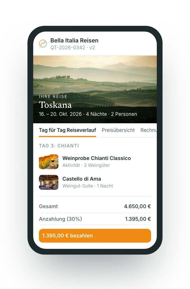Das deutsche Demo-Portal: Toskana