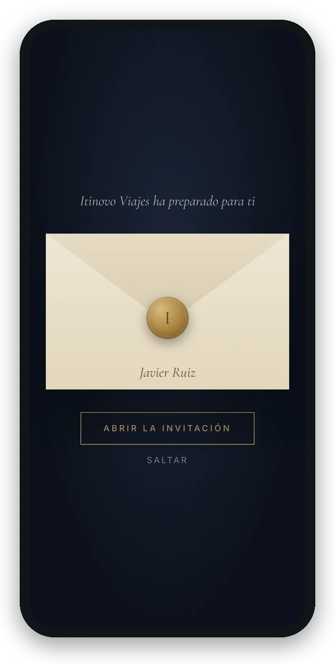 El portal del cliente en el móvil, con el diseño Lujo